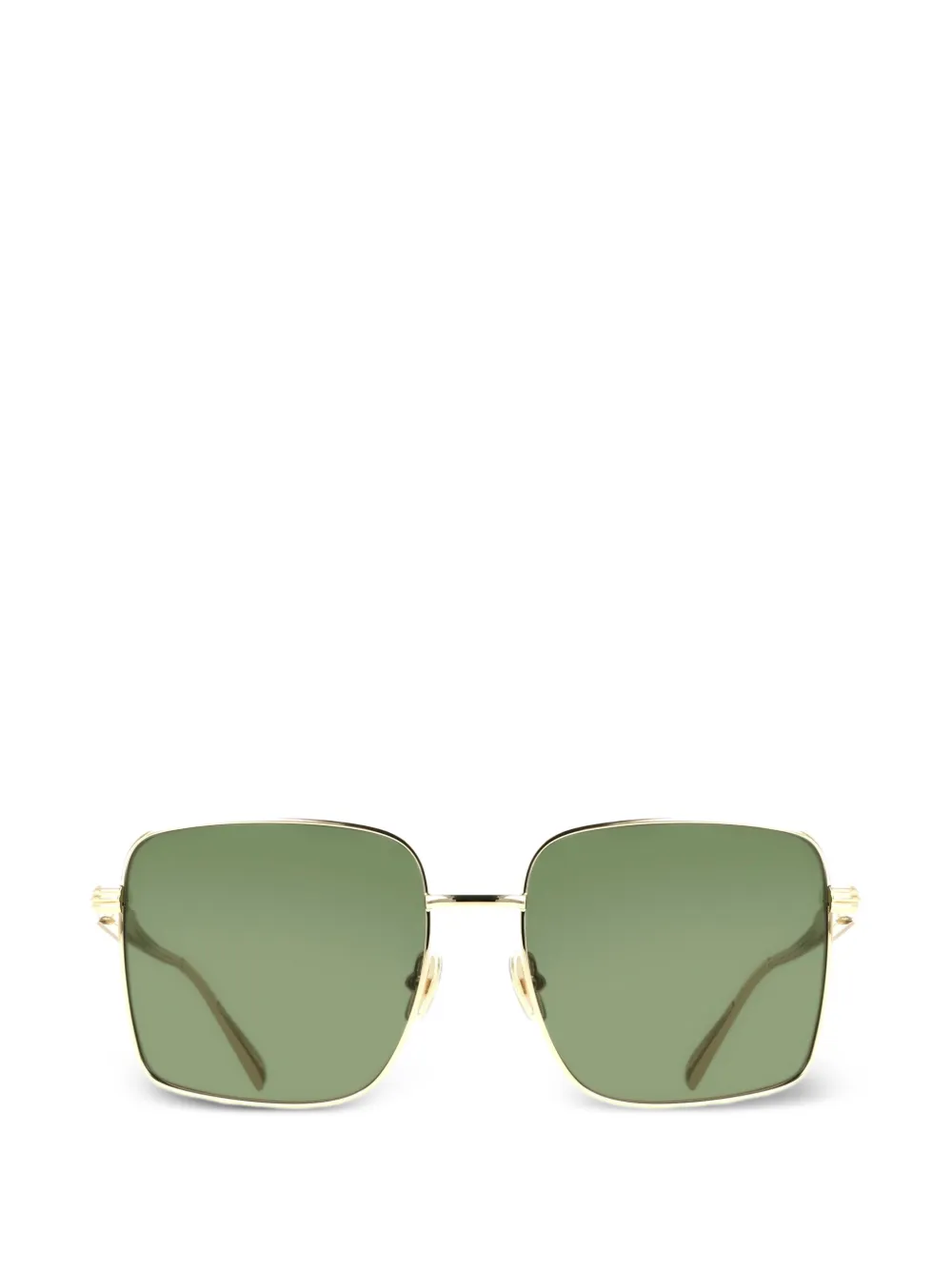 Ferragamo Eyewear Zonnebril met vierkant montuur Goud