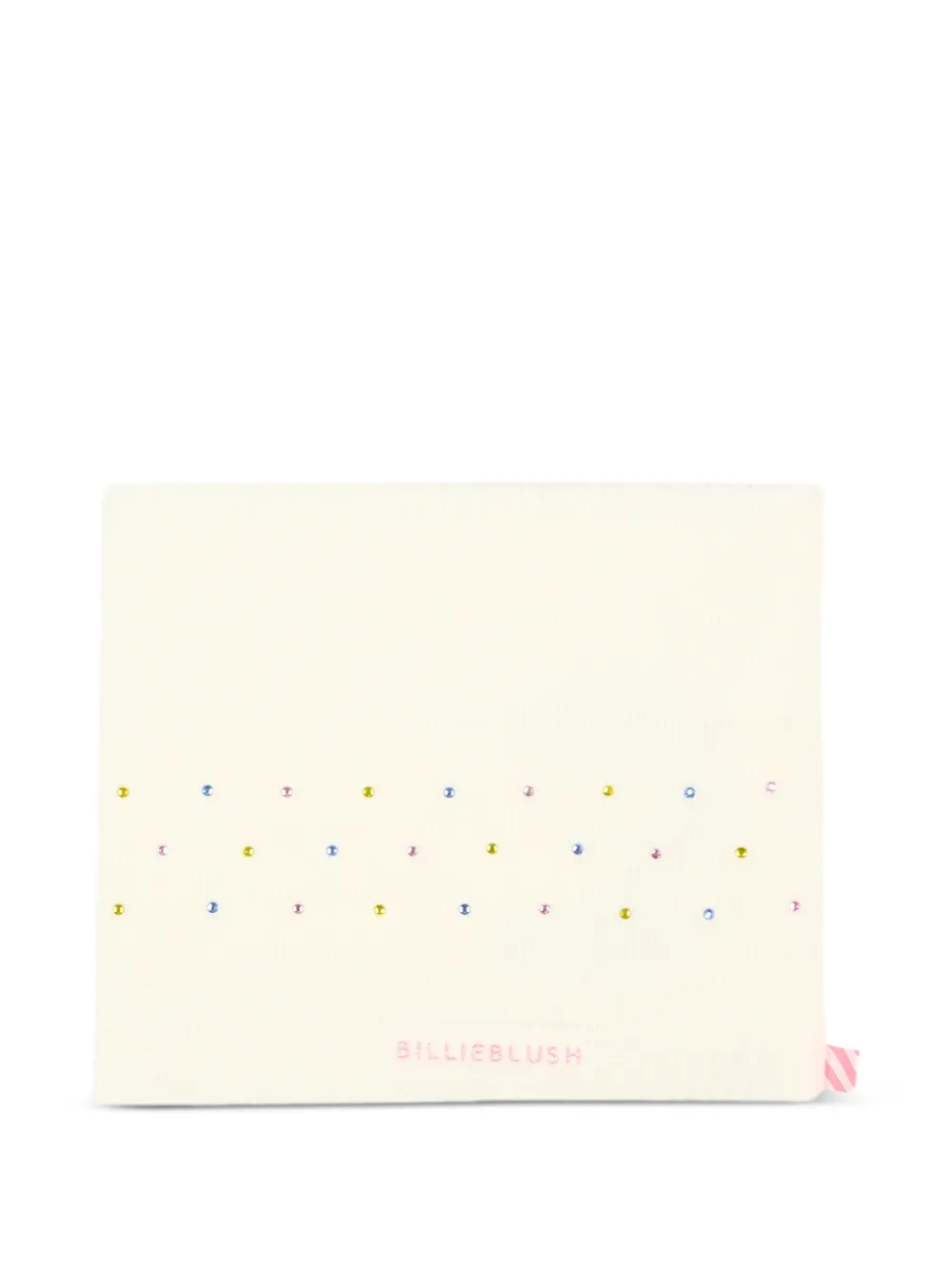 Billieblush crystal-embellished logo-knit snood - Toni neutri
