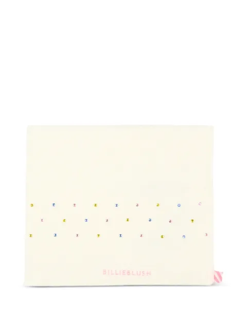 Billieblush crystal-embellished logo-knit snood