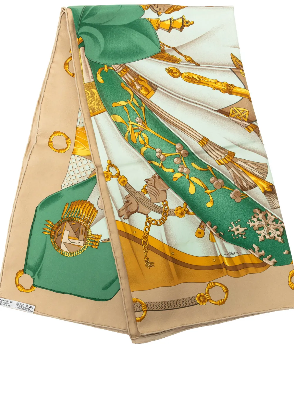 Hermès Pre-Owned 1980-2010 Soleil de Soie Seidenschal 90cm - Braun