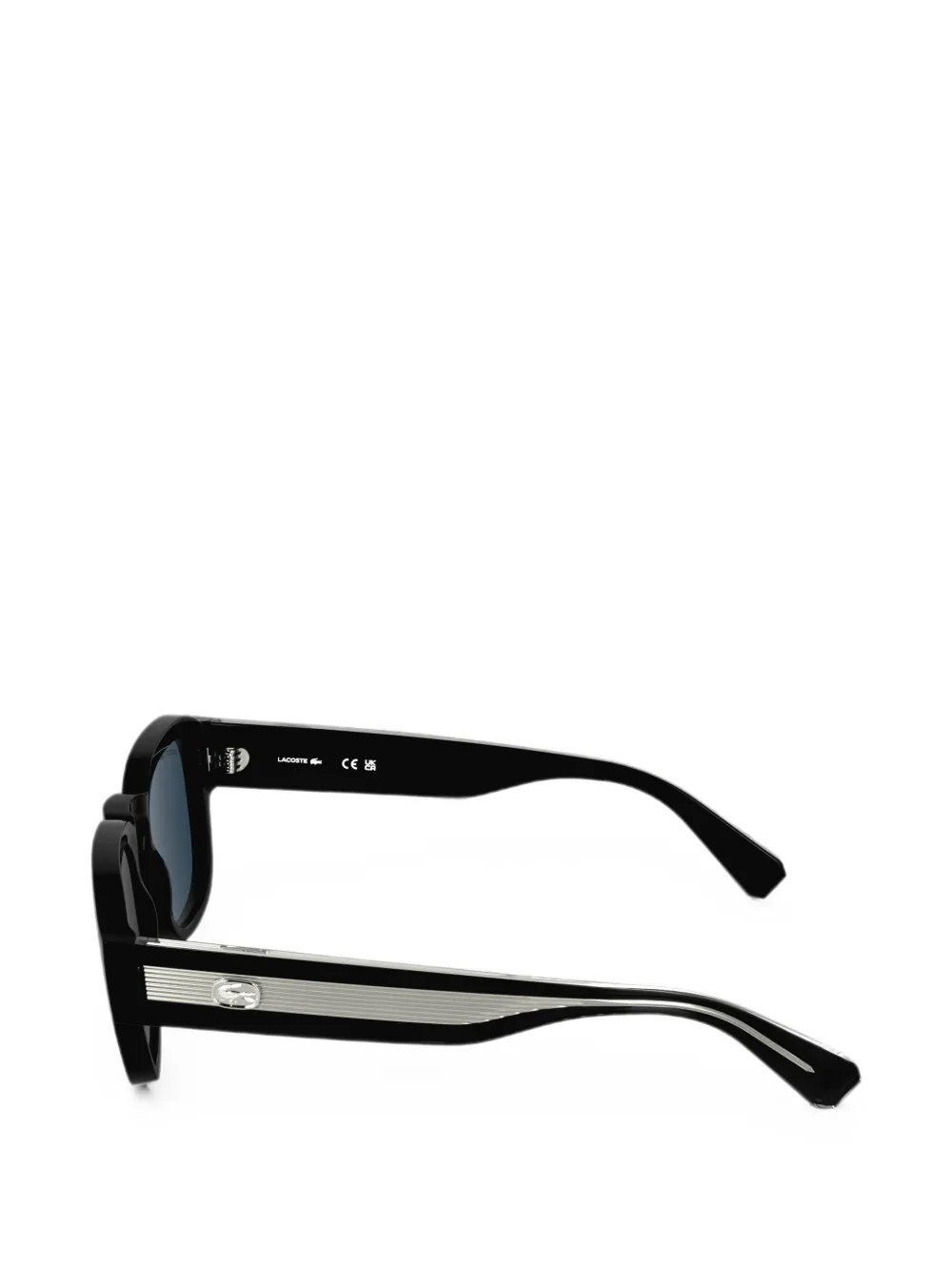 Lacoste Icons bril met rond montuur van acetaat Zwart