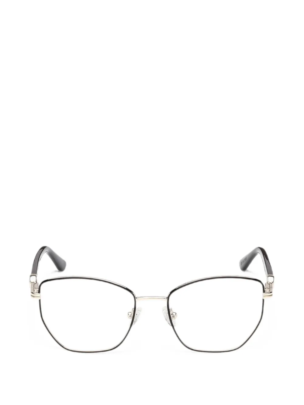 GUESS EYEWEAR Occhiali con montatura geometrica - Nero
