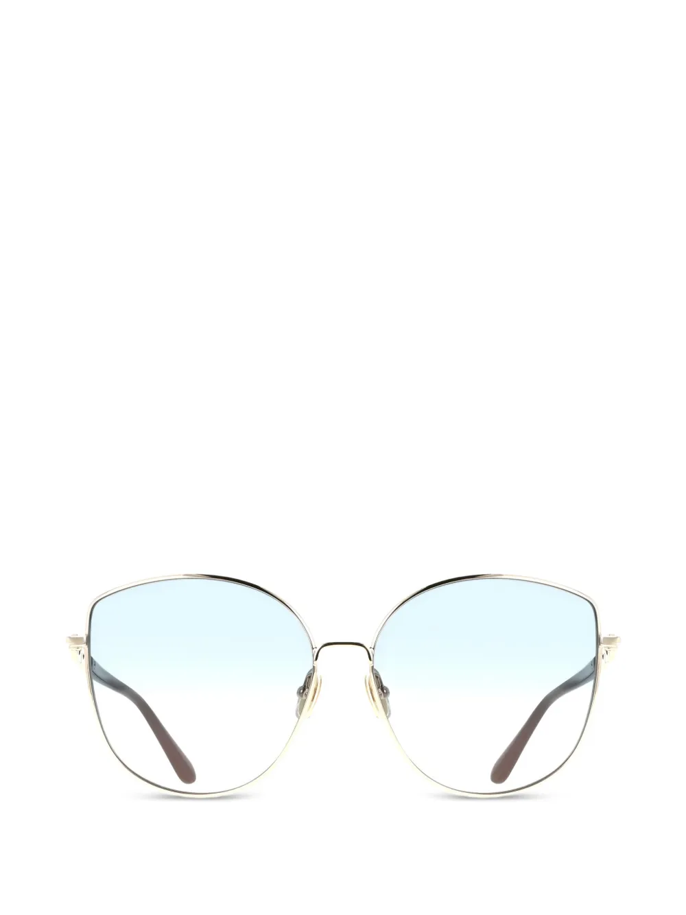 Ferragamo Eyewear Gancini bril met cat-eye montuur Goud
