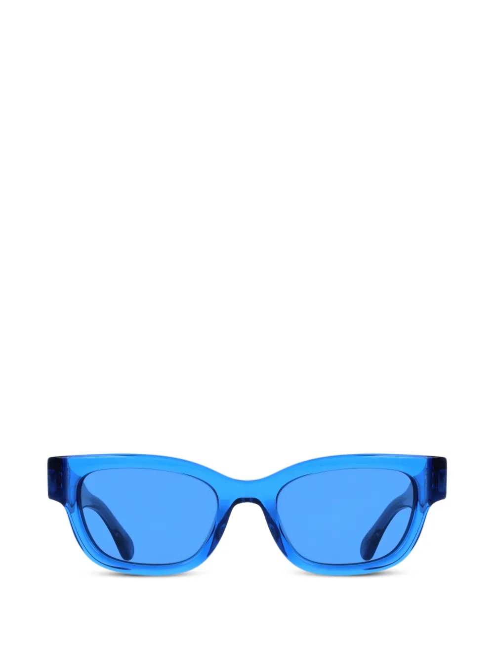 Ferragamo Eyewear Occhiali da sole Gancini rettangolari - Blu