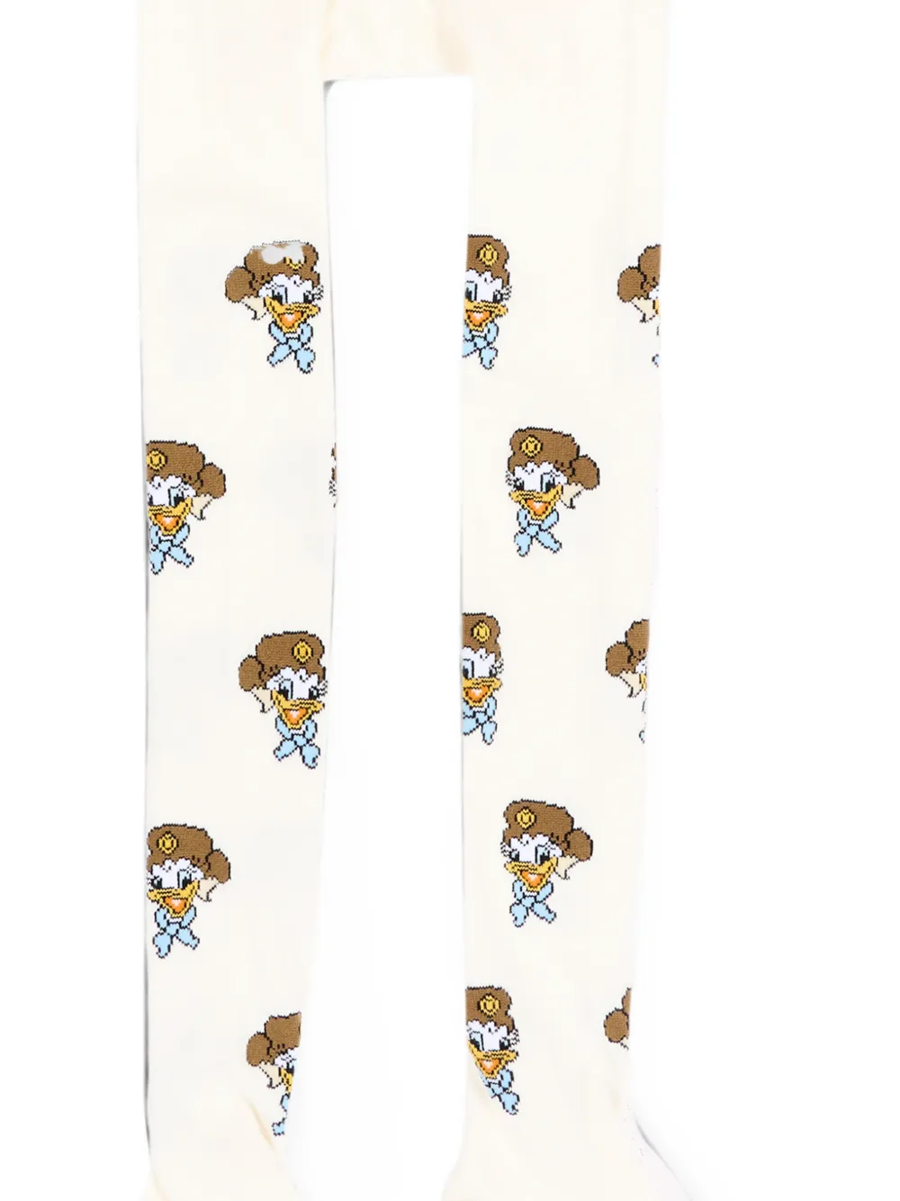 Monnalisa Panty met Daisy Duck-intarsia Beige