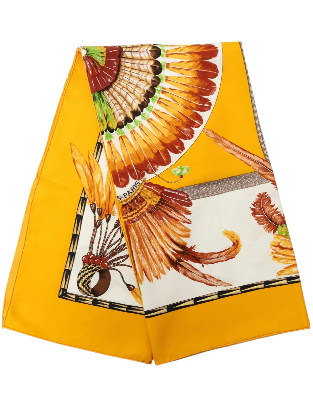 Hermès Pre-Owned 1988 Brazil Seidenschal 90cm - Gelb