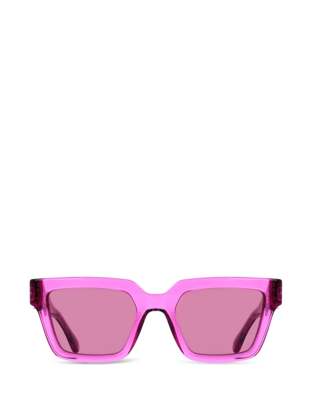 Ferragamo Eyewear Gancini Square-frame Sunglasses In Pink