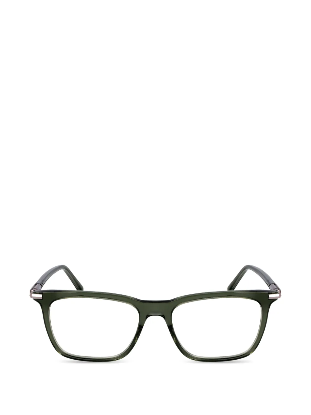 Ferragamo Eyewear Rectangle-frame Glasses In Green