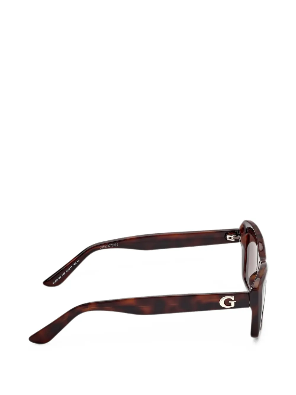GUESS EYEWEAR Zonnebril met cat-eye montuur Bruin