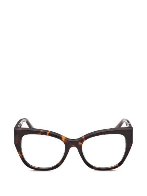 GUESS EYEWEAR Occhiali da sole cat-eye con effetto tartarugato