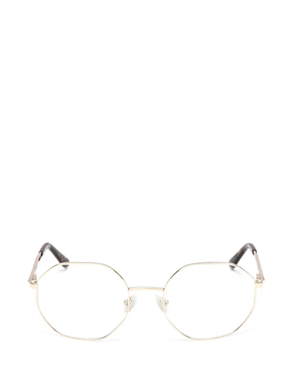 GUESS EYEWEAR Occhiali con montatura geometrica - Oro