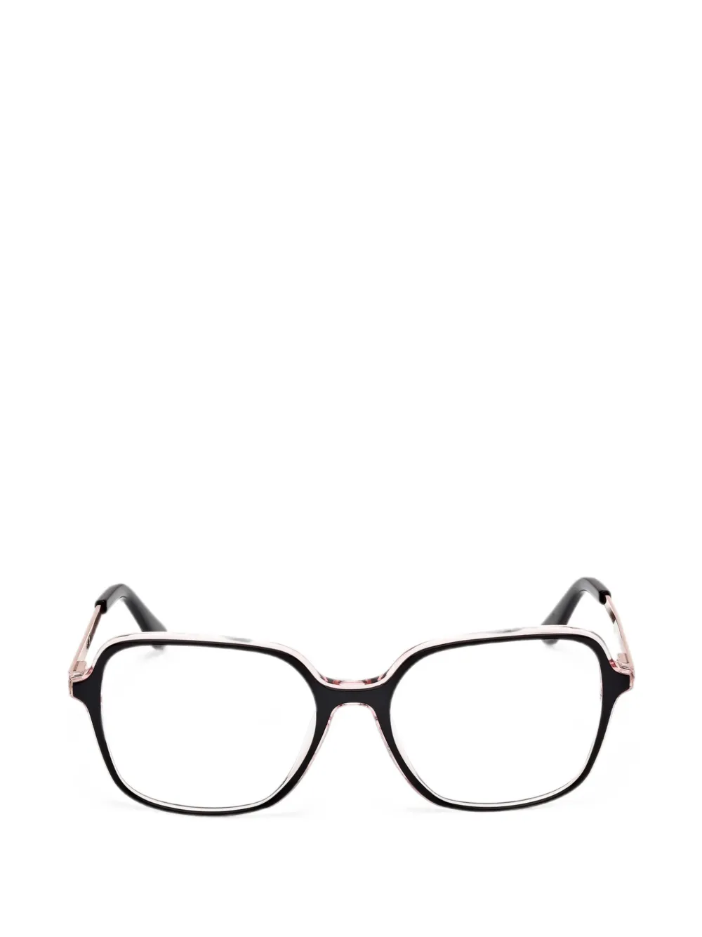 GUESS EYEWEAR Brille mit geometrischem Gestell - Schwarz
