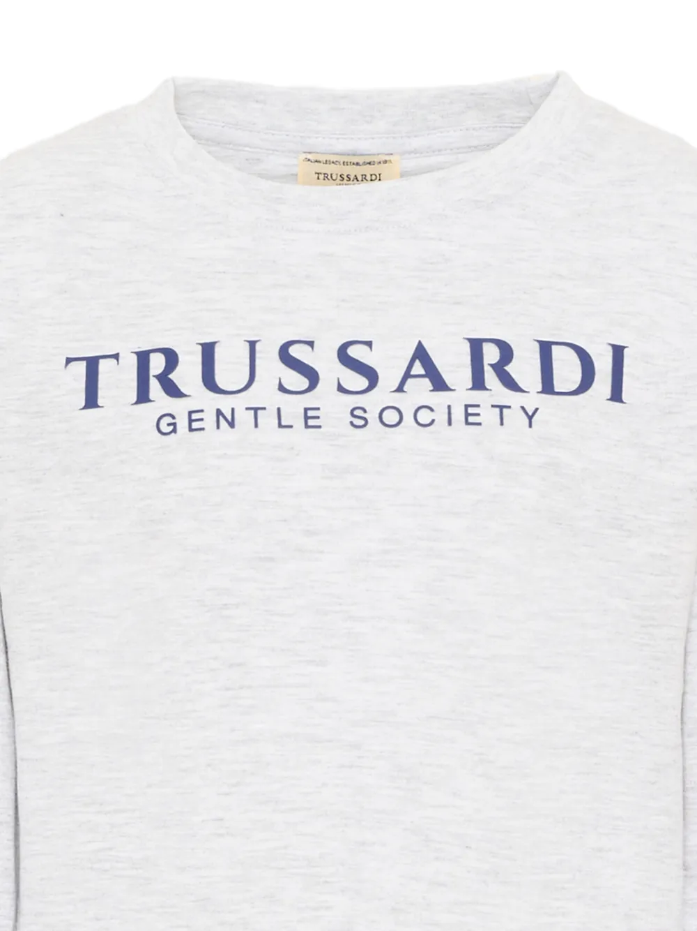 TRUSSARDI JUNIOR logo-print sweatshirt Grijs