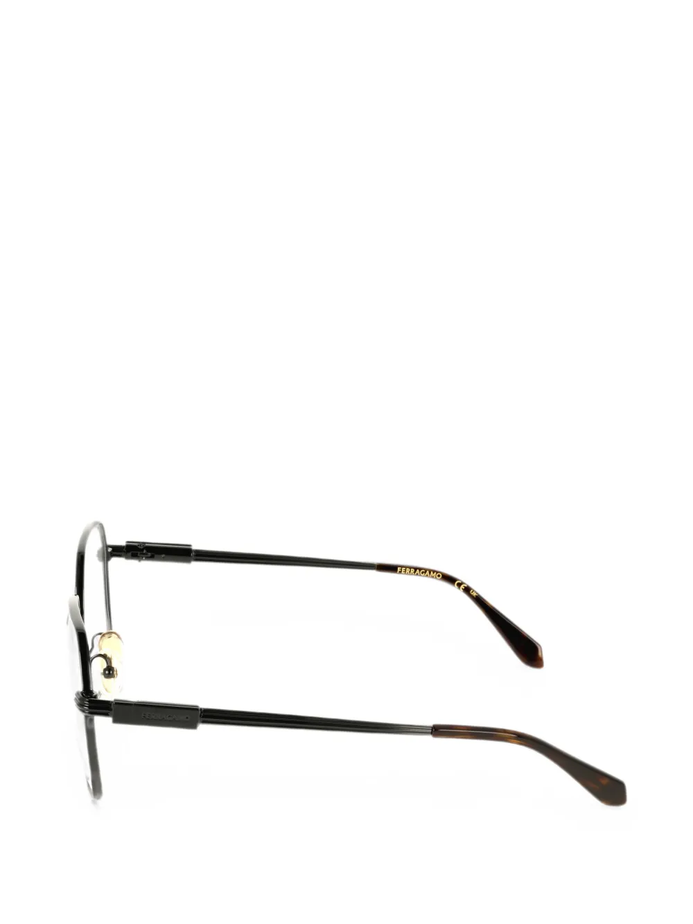 Ferragamo Eyewear Bril met vierkant montuur Zwart