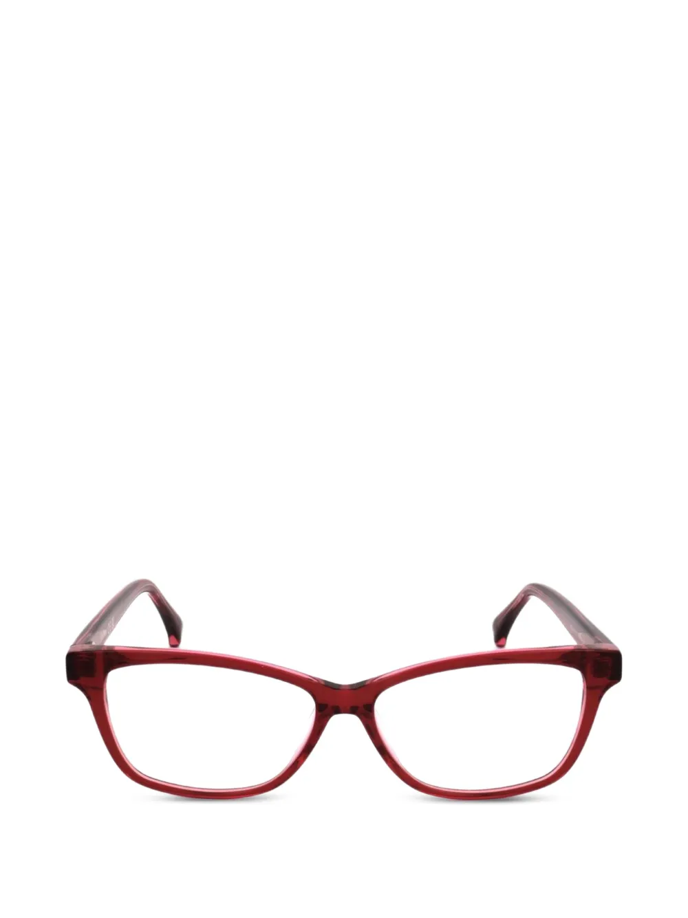 Max Mara Eyewear Mm5013 Rectangle-frame Glasses In Red