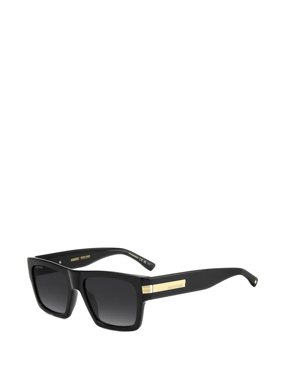 DSQUARED2 EYEWEAR Zonnebril met rechthoekig montuur Zwart