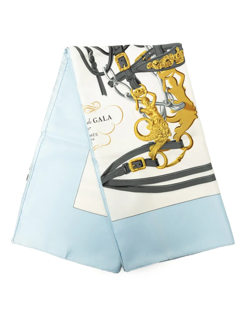 Hermès Pre-Owned 1980-1990 Brides de Gala Seidenschal 90cm - Blau