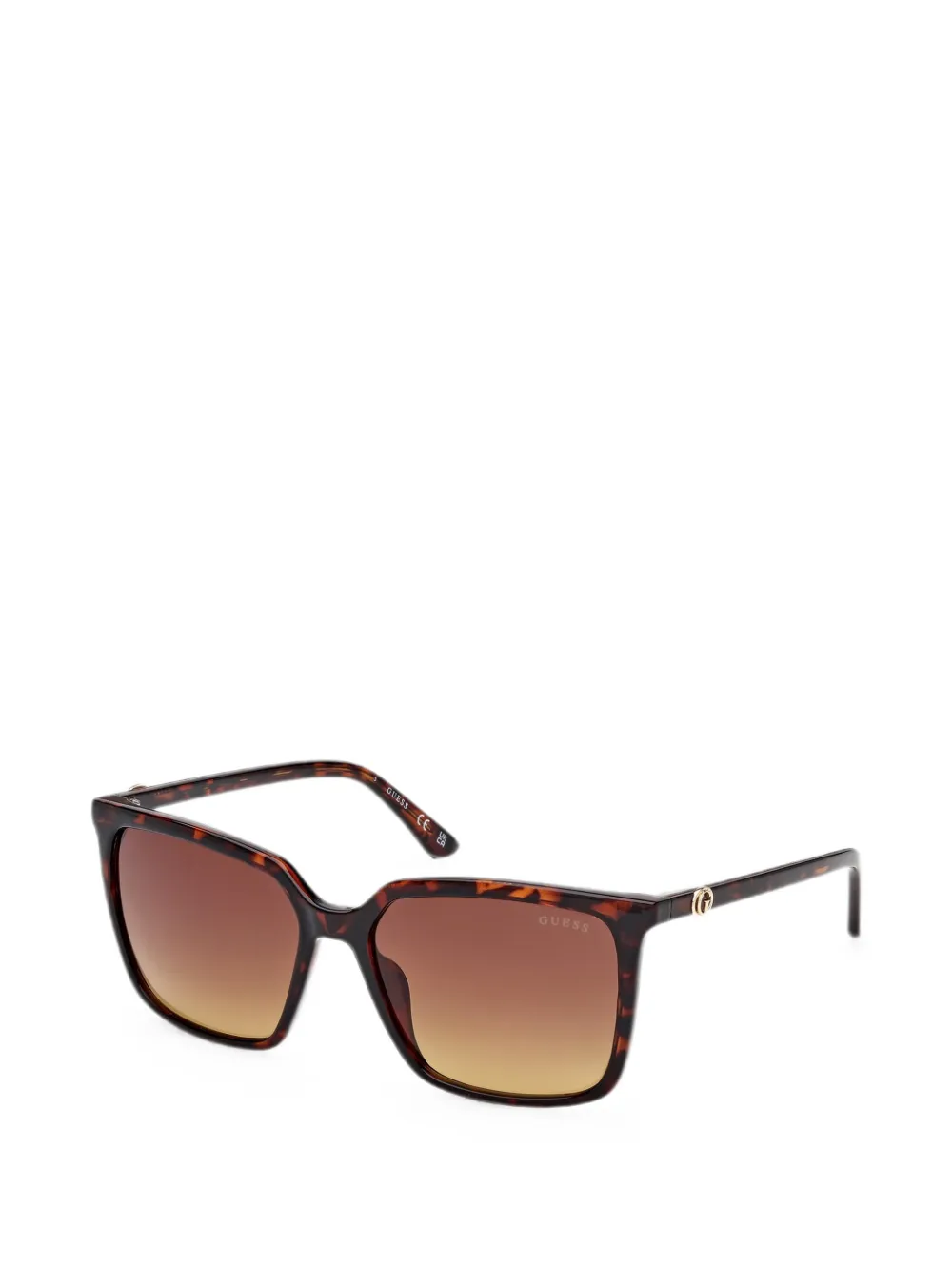 GUESS EYEWEAR Zonnebril met vierkant montuur Bruin