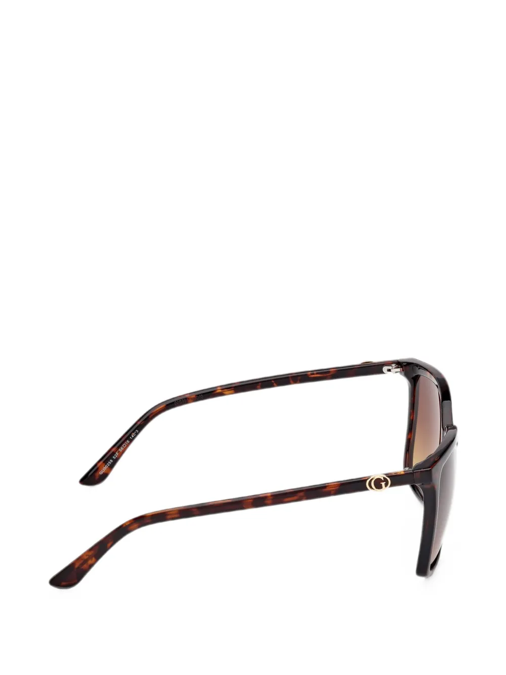 GUESS EYEWEAR Zonnebril met vierkant montuur Bruin