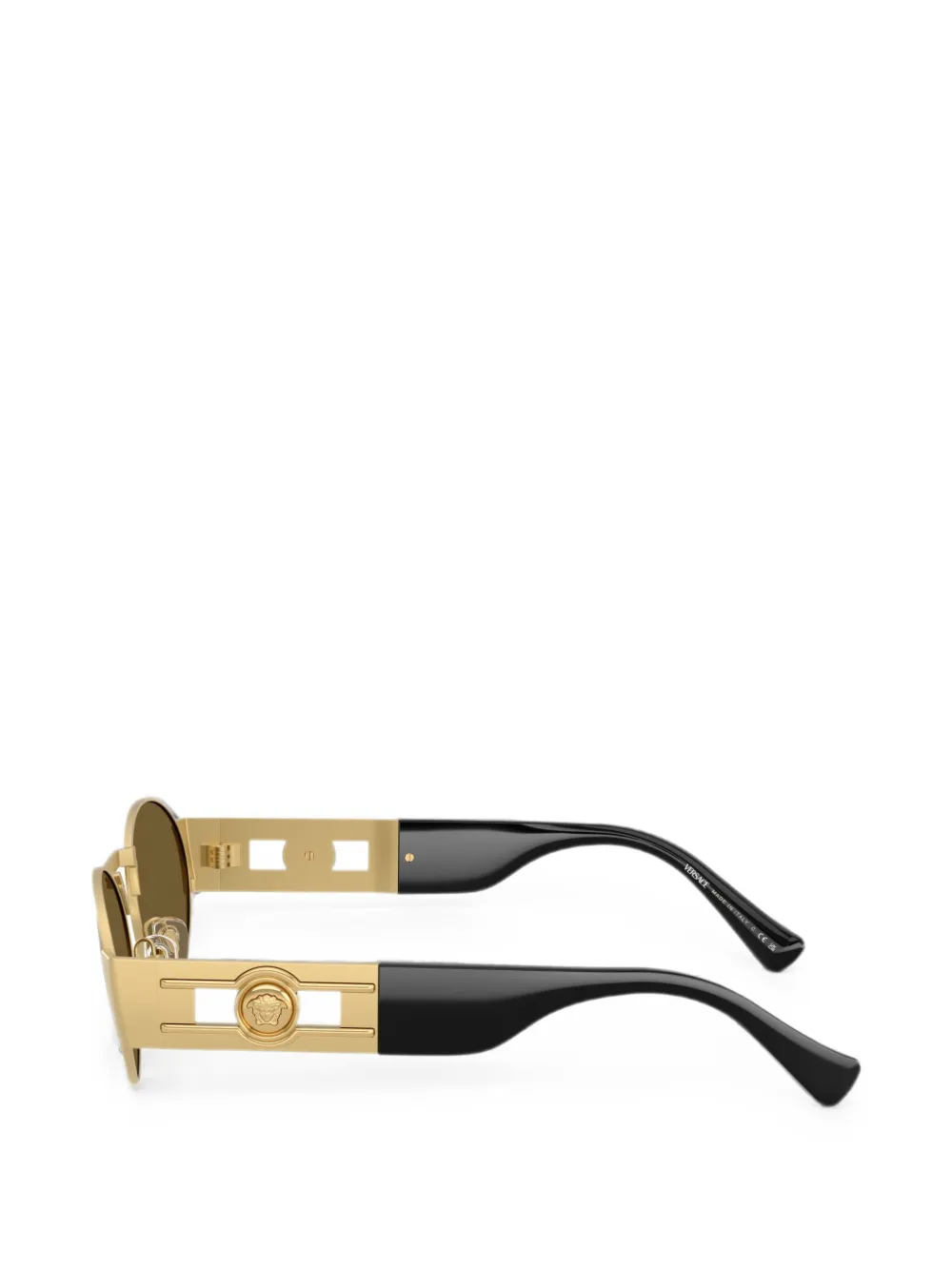 Versace Eyewear Zonnebril met ovaal montuur Goud