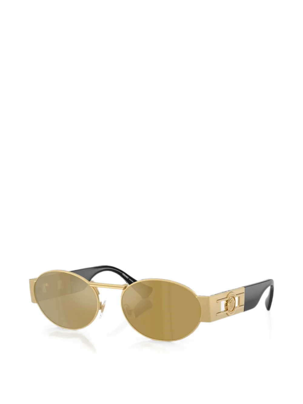 Versace Eyewear Zonnebril met ovaal montuur Goud