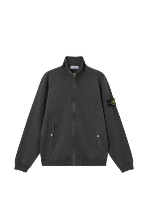 Stone Island 6100033 malfilé fleece 'old' effect track jacket