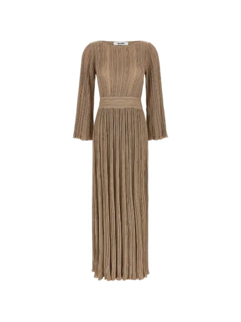 Antonino Valenti robe longue plissée à manches évasées Lilas