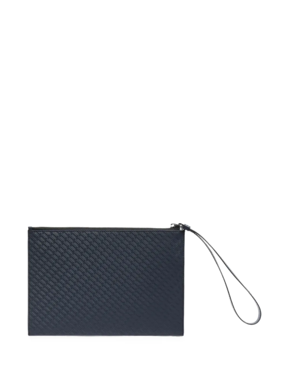 Lancel Leon leren mini-clutch voor iPad met monogram-reliëf Blauw