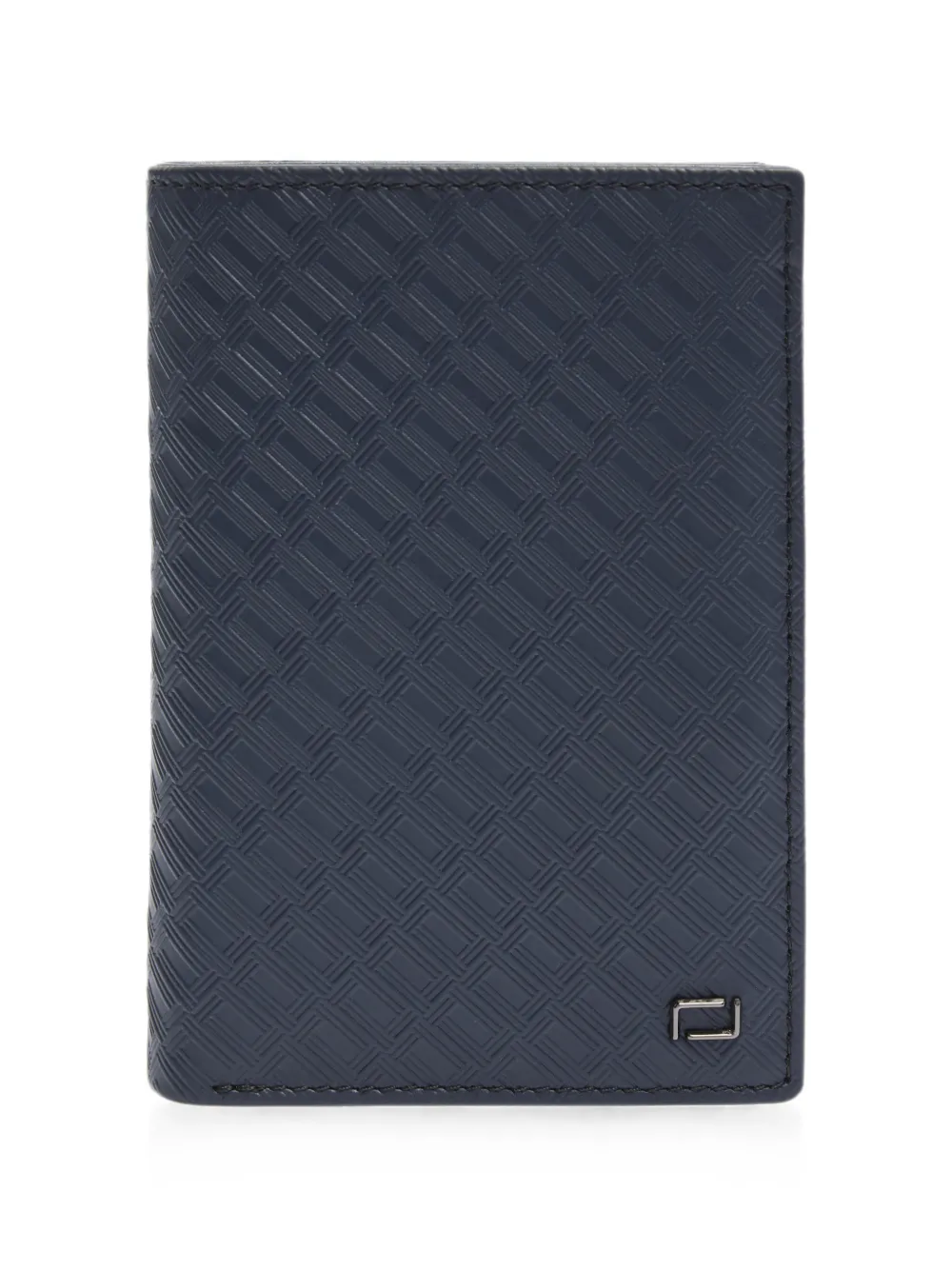 Lancel Leon logo-embossed leather wallet - Blu