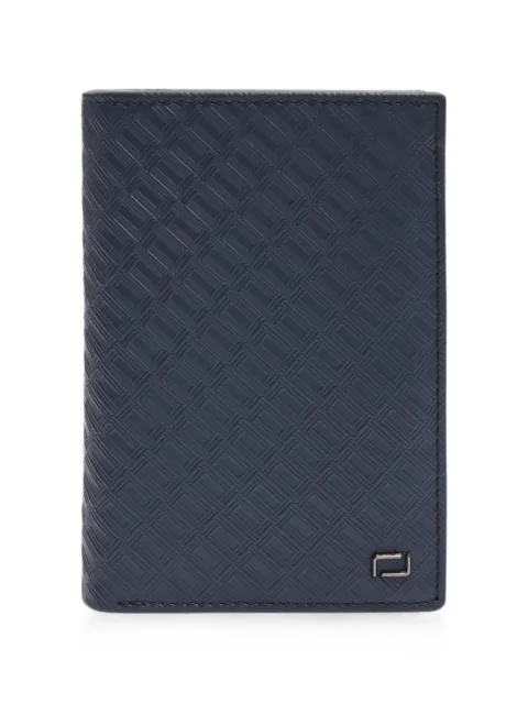 Lancel Leon logo-embossed leather wallet