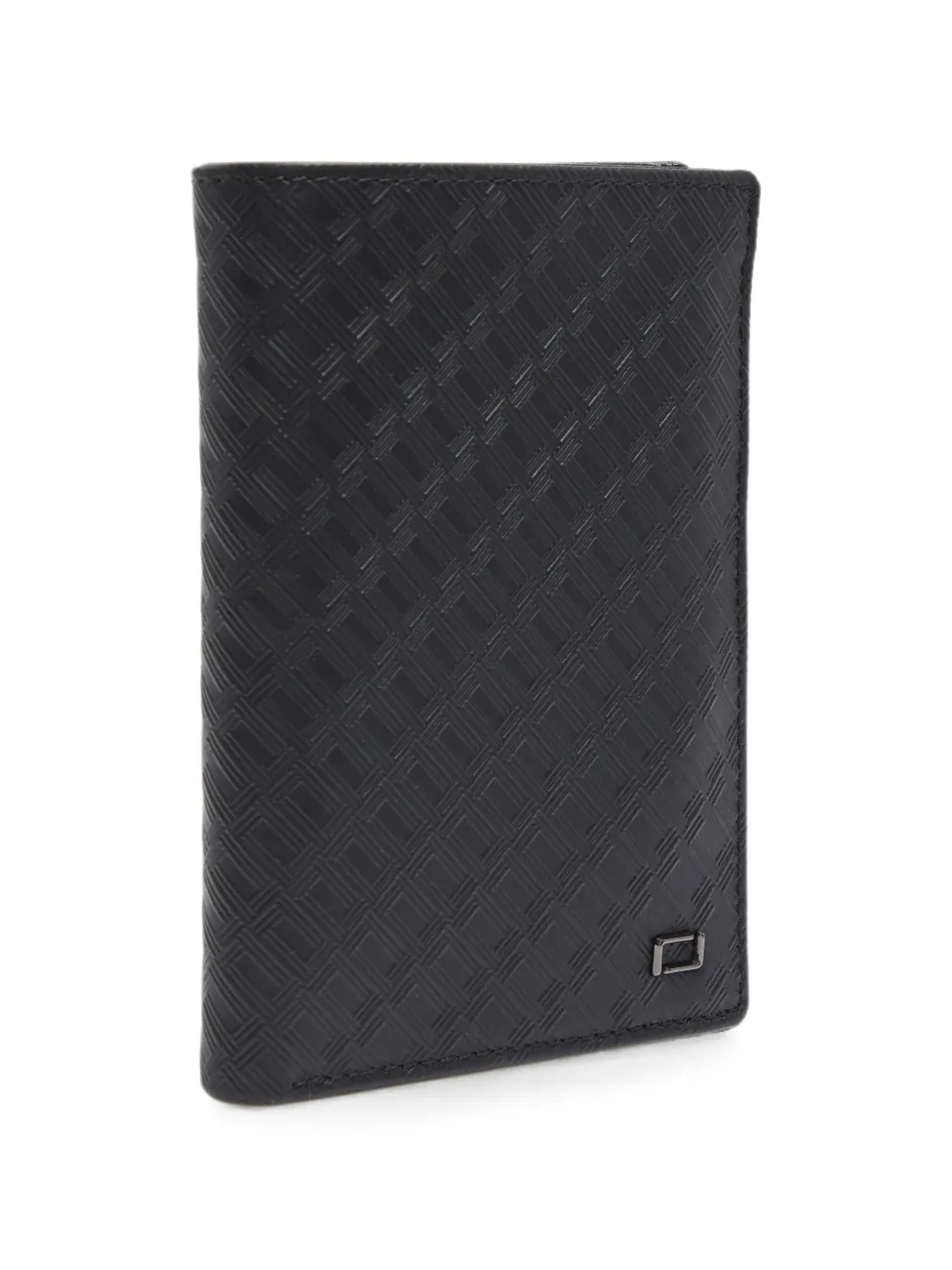 Lancel Leon Monogram-embossed Leather Wallet In Black