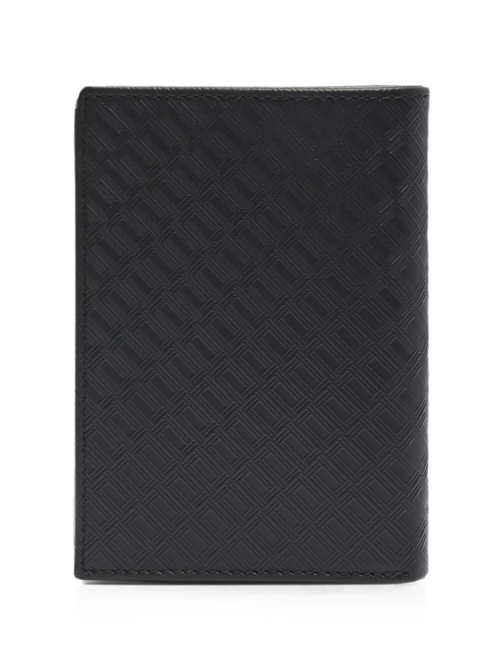 Lancel Leon Monogram-embossed Leather Wallet In Black