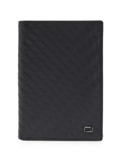 Lancel Leon monogram-embossed leather wallet