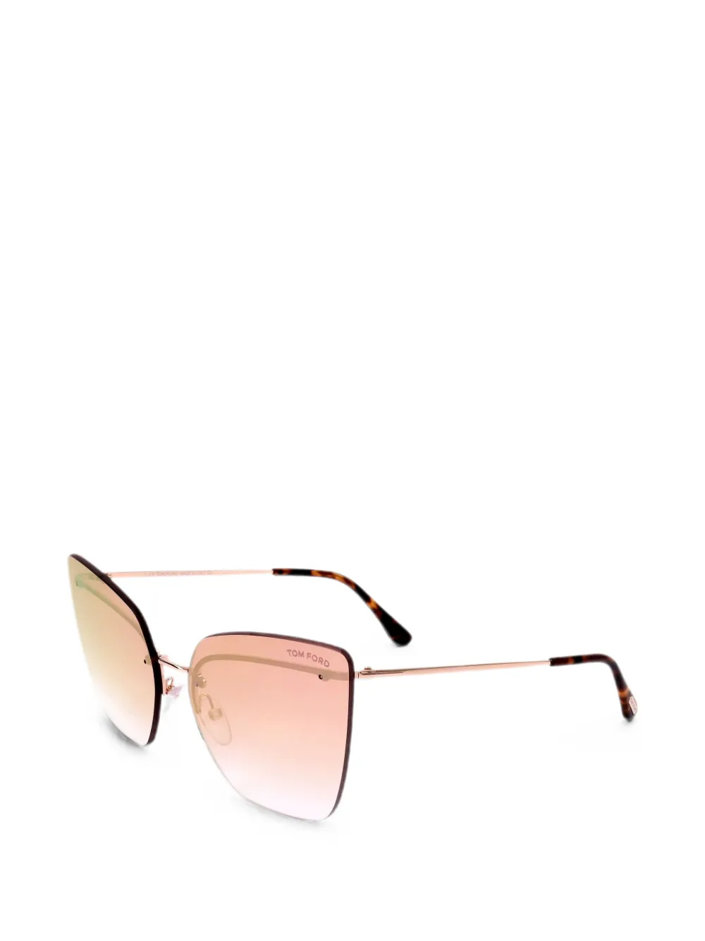 TOM FORD Eyewear Zonnebril met cat-eye montuur Goud