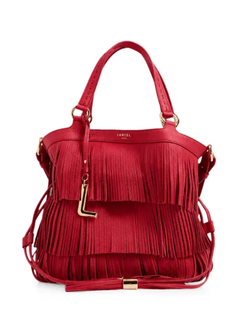 Lancel Premier Flirt fringed leather bucket bag