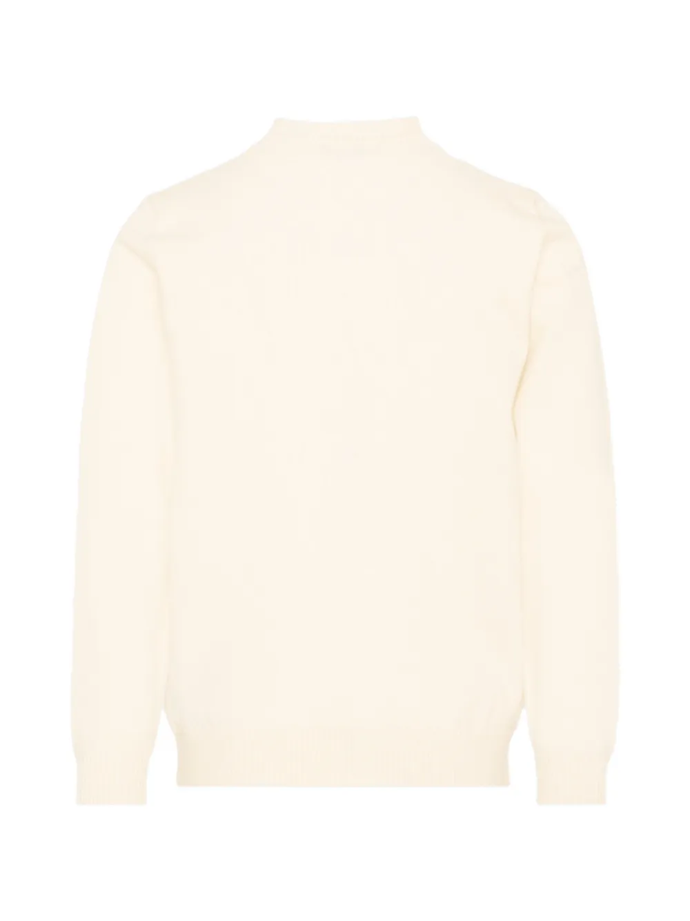 TRUSSARDI JUNIOR Trui met kwartrits en geborduurd logo Beige