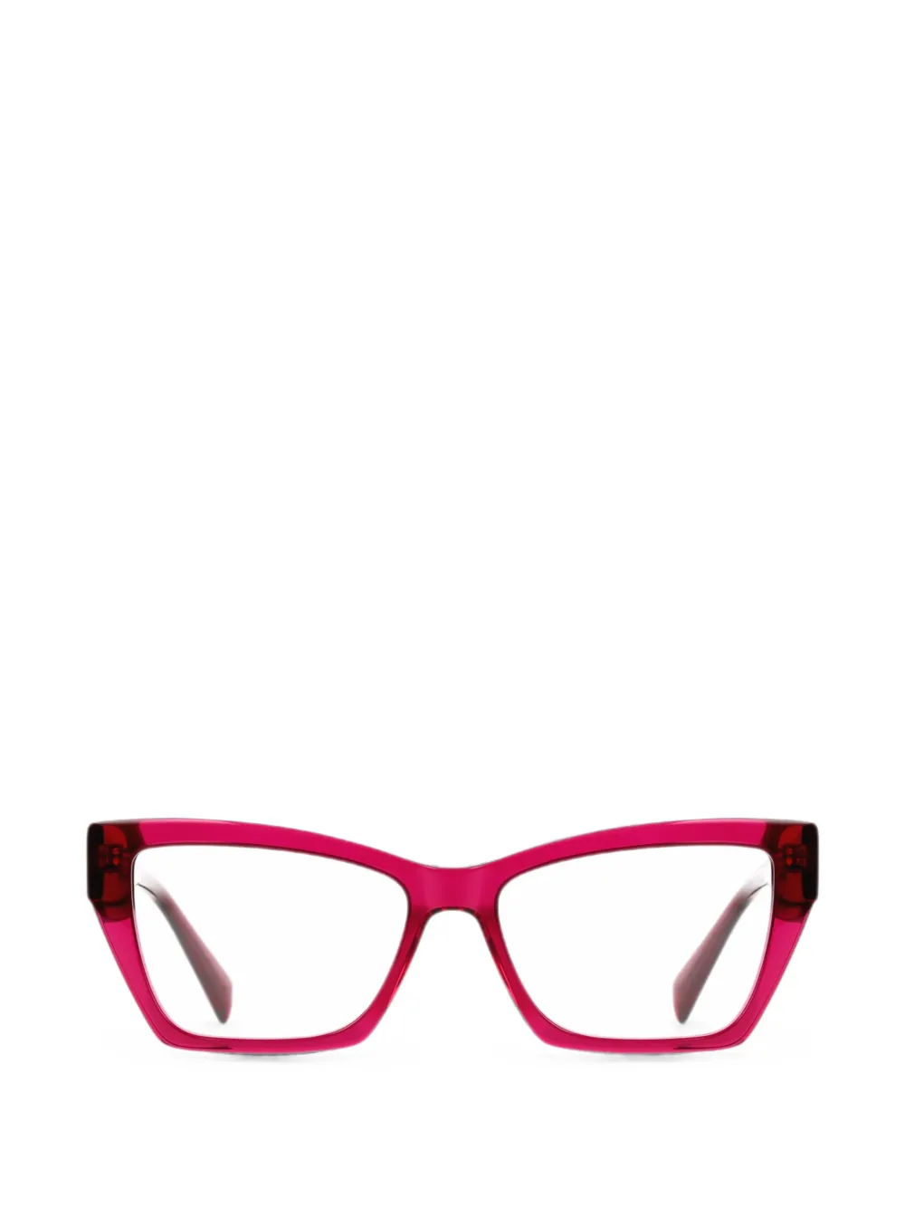 Liu •jo Logo-plaque Cat-eye Frame Glasses In Pink