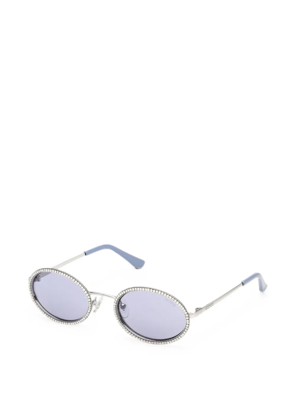 GUESS EYEWEAR Zonnebril verfraaid met kristallen Zilver