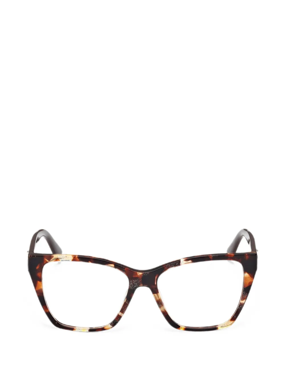 GUESS EYEWEAR Occhiali da sole cat-eye con effetto tartarugato - Marrone