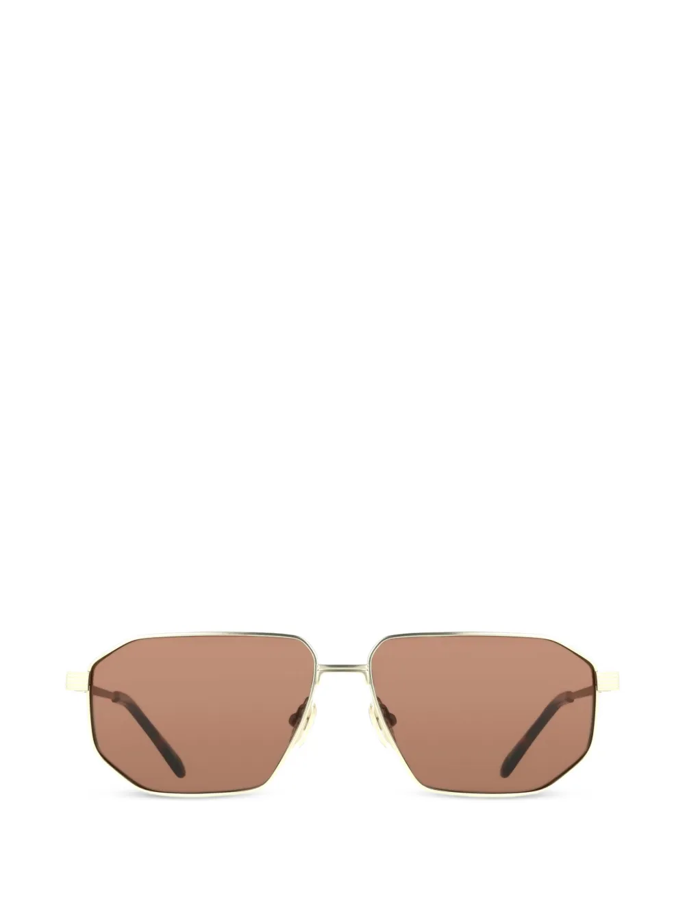 Ferragamo Eyewear geometric-frame sunglasses - Oro