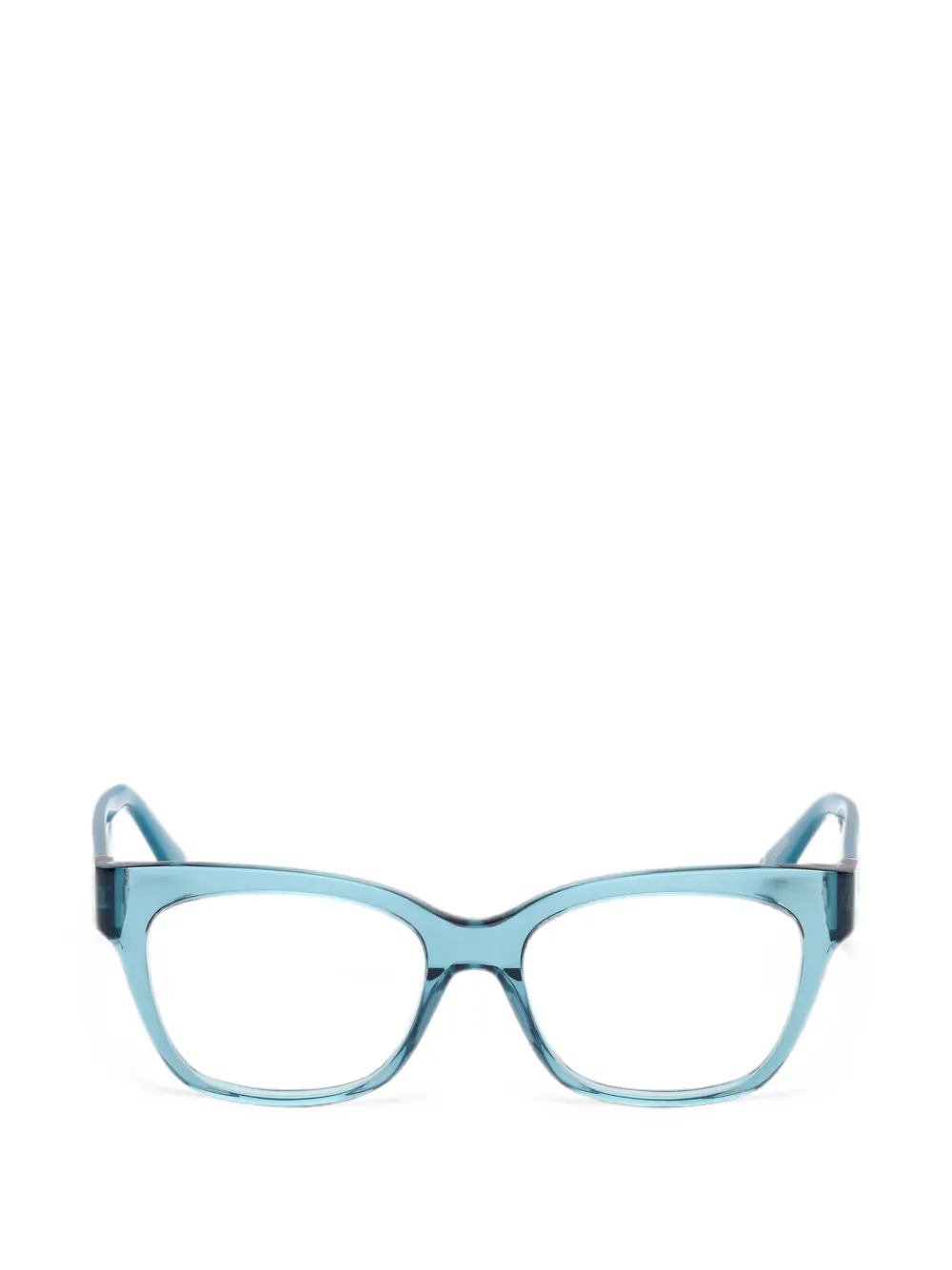 GUESS USA logo-embossed cat-eye glasses · 53