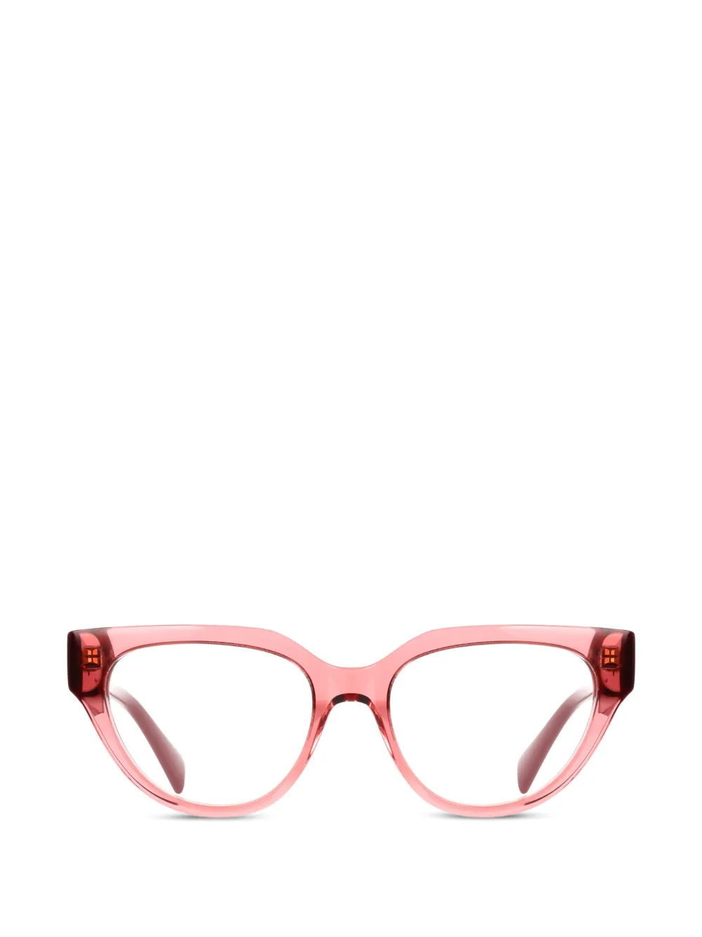 Liu •jo Logo-plaque Cat-eye Frame Glasses In Pink