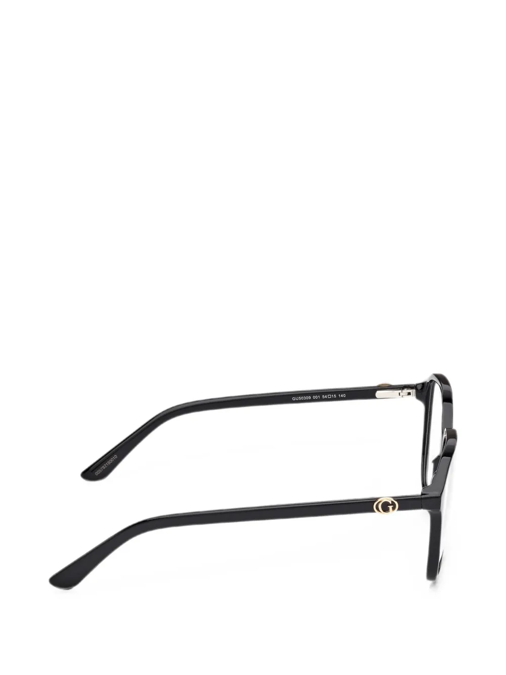 GUESS EYEWEAR Zonnebril met geometrisch montuur en logoplakkaat Zwart