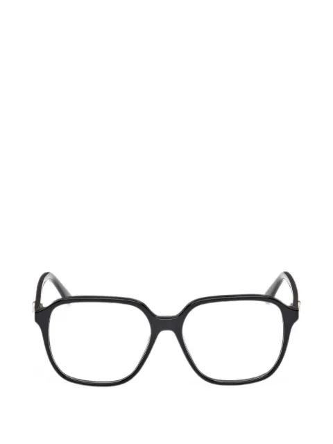 GUESS EYEWEAR logo-plaque geometric-frame glasses