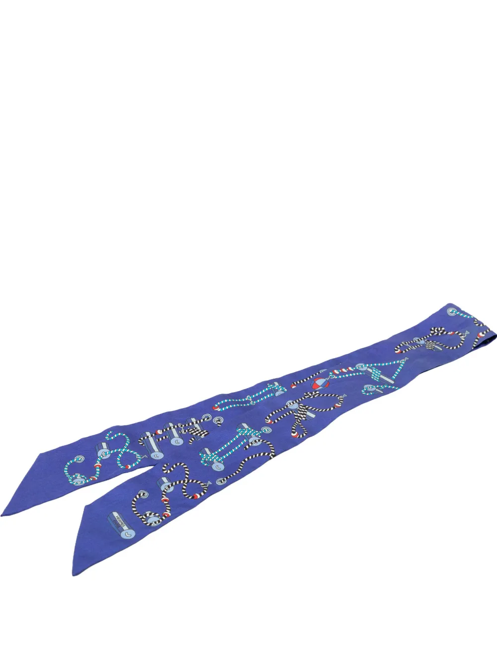 Hermès Pre-Owned 2000-2026 Cordages Twilly Seidenschal - Blau