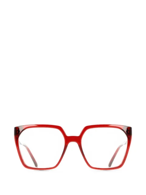 Ferragamo Eyewear Gancini-detail geometric-frame glasses