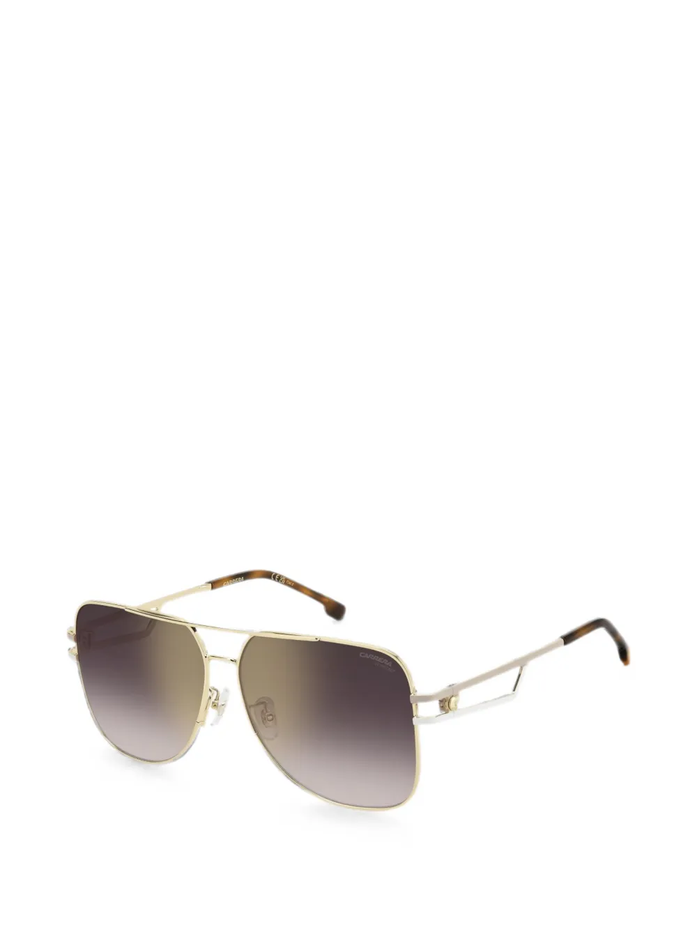 Carrera 3100 S zonnebril met pilotenmontuur en spiegelglazen Goud