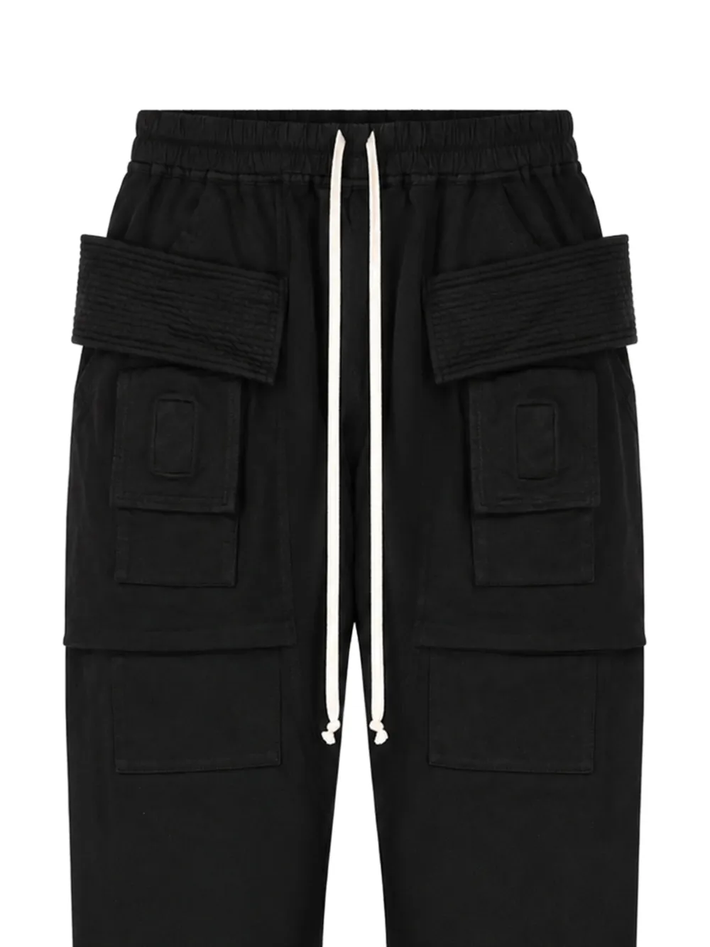 Rick Owens DRKSHDW Creach Cargo broek met trekkoord en meerdere zakken Zwart