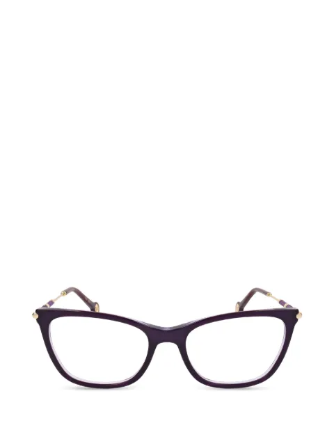 Carolina Herrera glitter-embellished cat-eye glasses