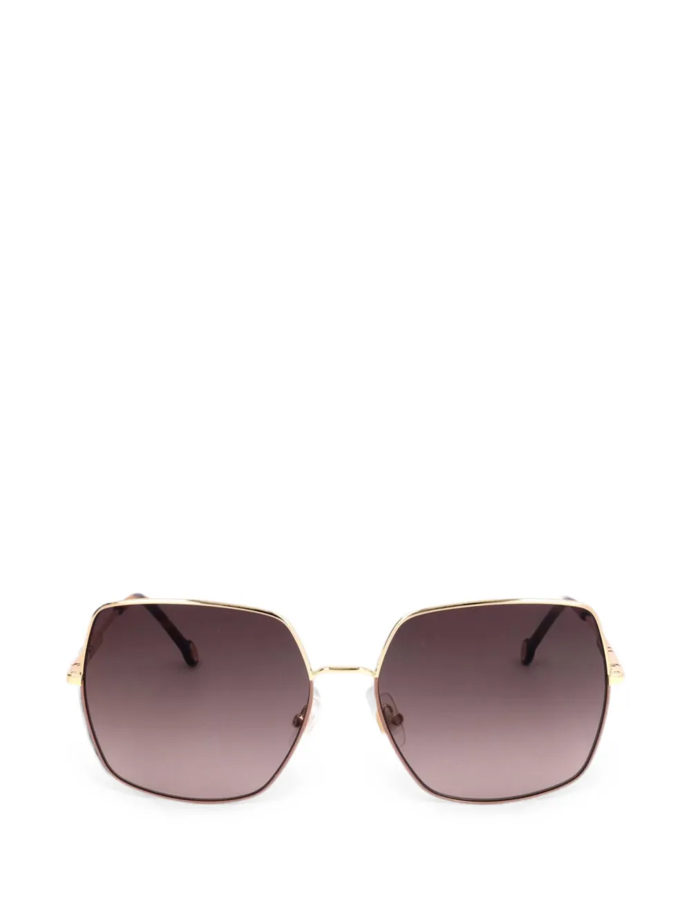 Carolina Herrera Occhiali da sole squadrati - Oro